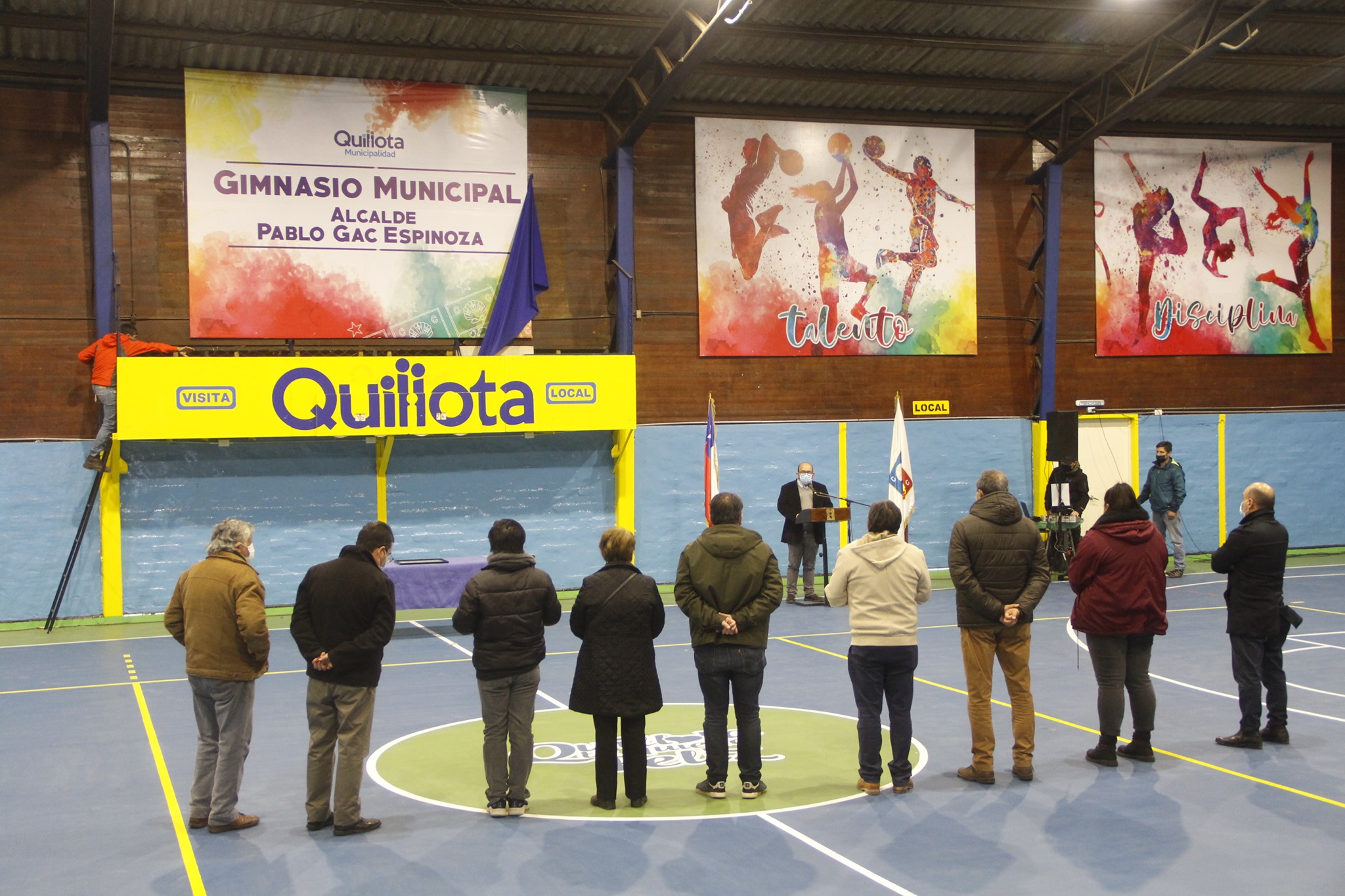 Acto de reparación: remodelado Gimnasio Municipal de Quillota pasó a llamarse “Alcalde Pablo Gac Espinoza”