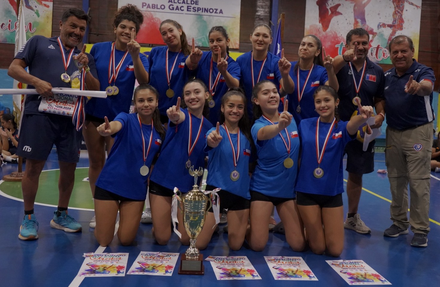 Asociación de San Felipe son las nuevas campeonas del Torneo Nacional de Voleibol femenino sub 17.
