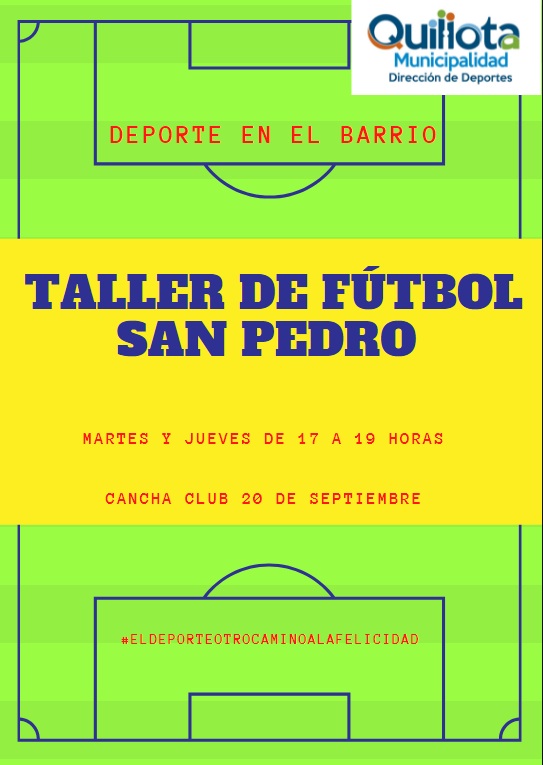 Dirección de Deportes reinicia los talleres de fútbol en diferentes barrios de la ciudad.