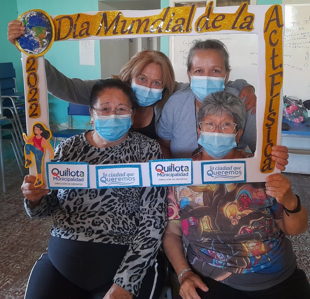 Dirección de Deportes de Quillota celebró el Día Mundial de Actividad Física con motivado tour activo.