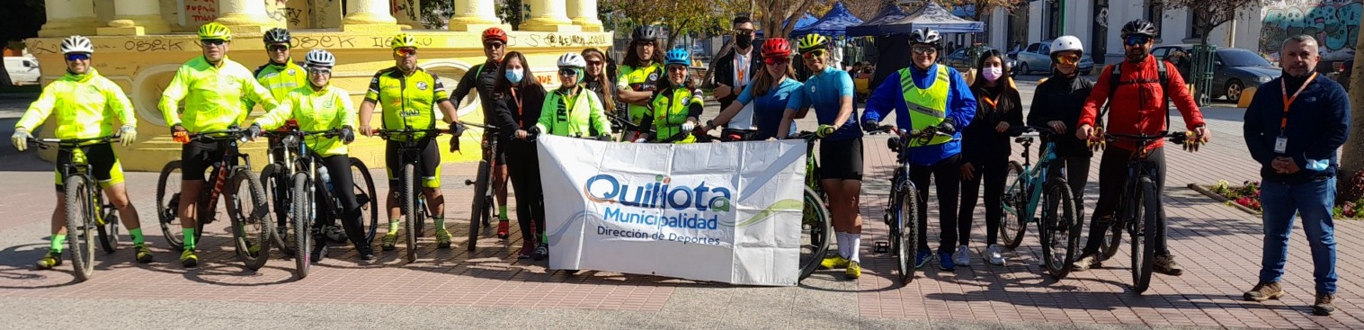Quillotanos recorrieron sector de La Palma en nueva Cicletada Familiar Recreativa por el Día del Trabajador.
