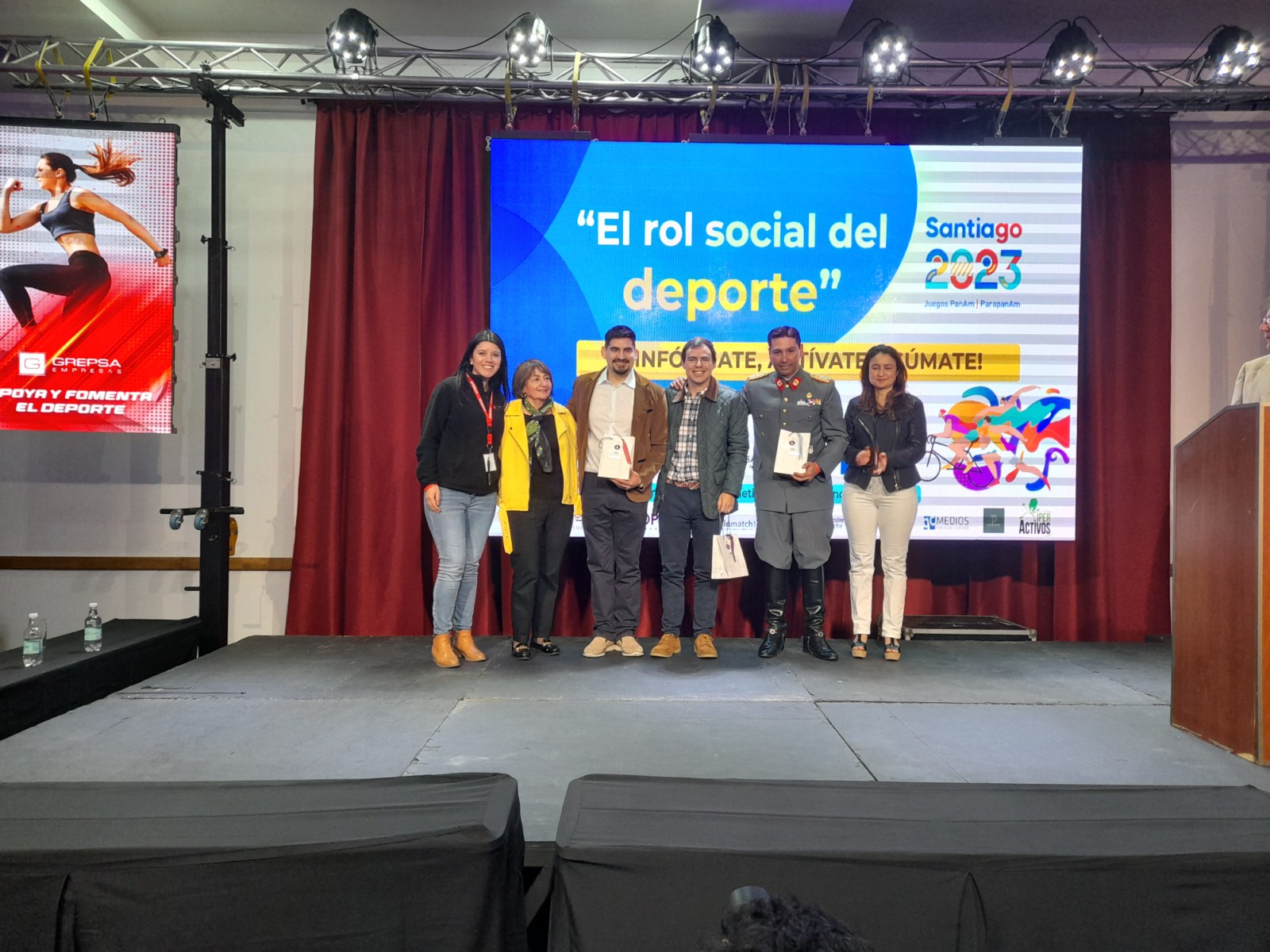 Alumnos quillotanos disfrutaron de seminario sobre rol social del deporte y Panamericanos Santiago 2023.