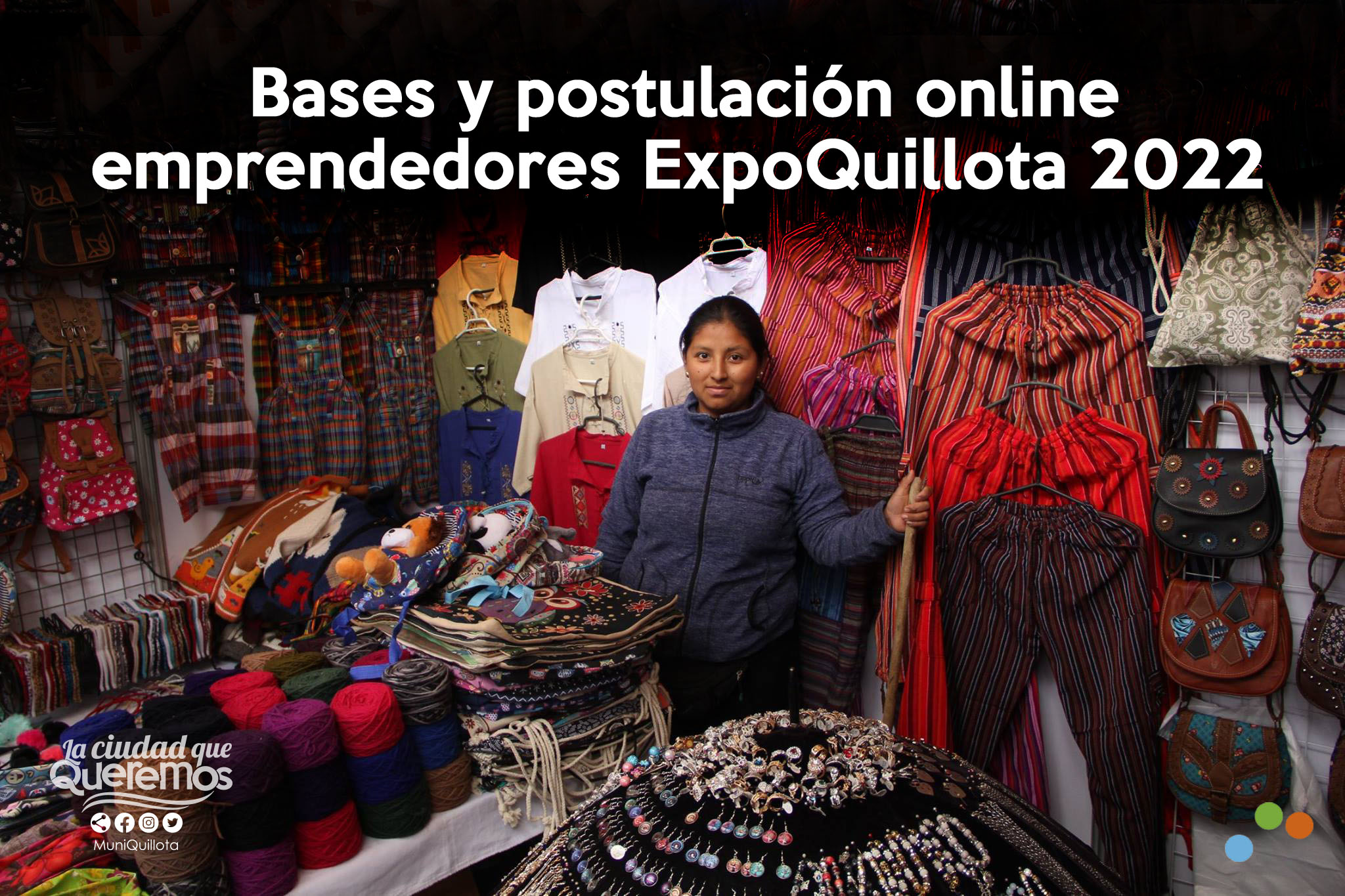 Descarga de bases y postulación online emprendedores locales ExpoQuillota 2022