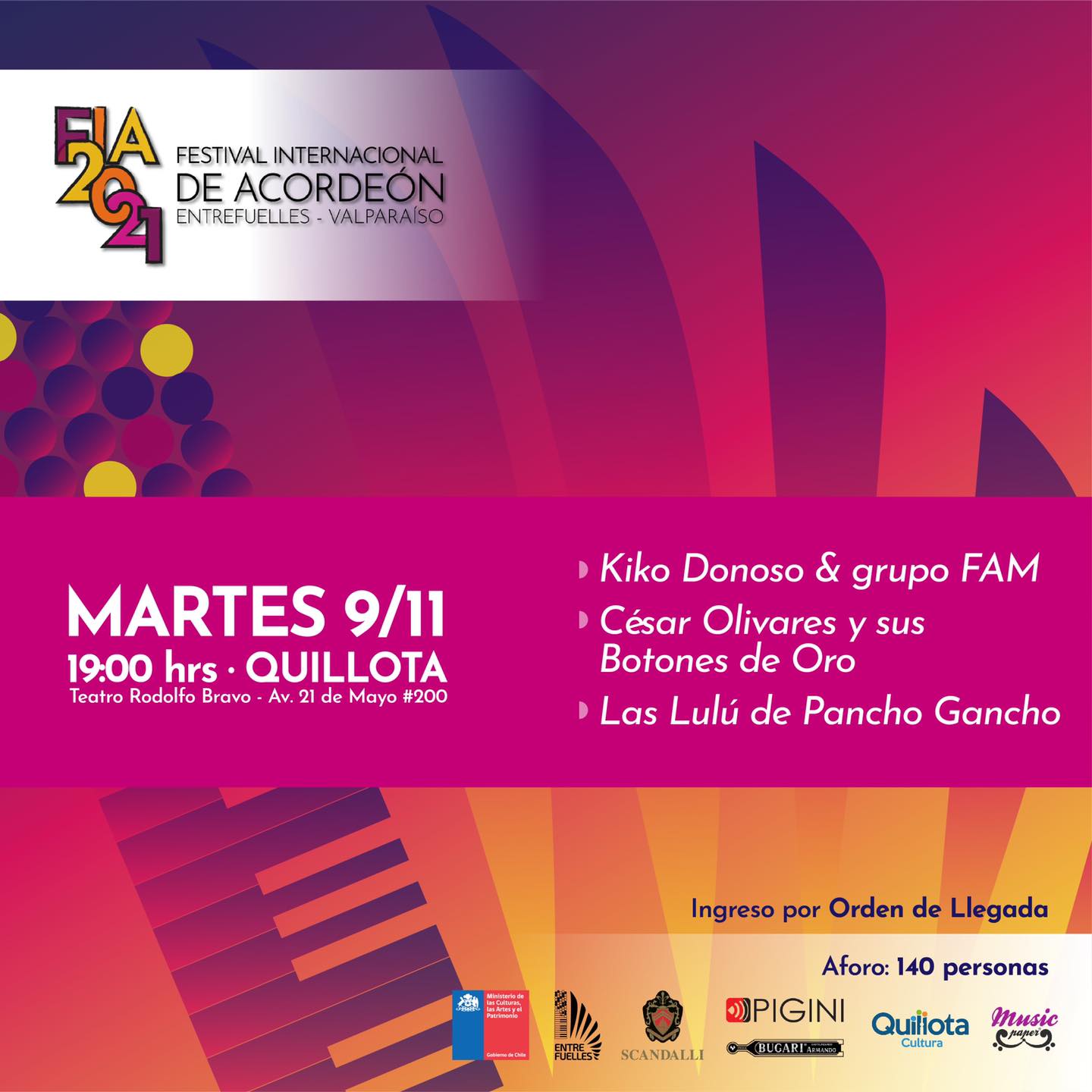 Aniversario de Quillota llega cargado de actividades culturales