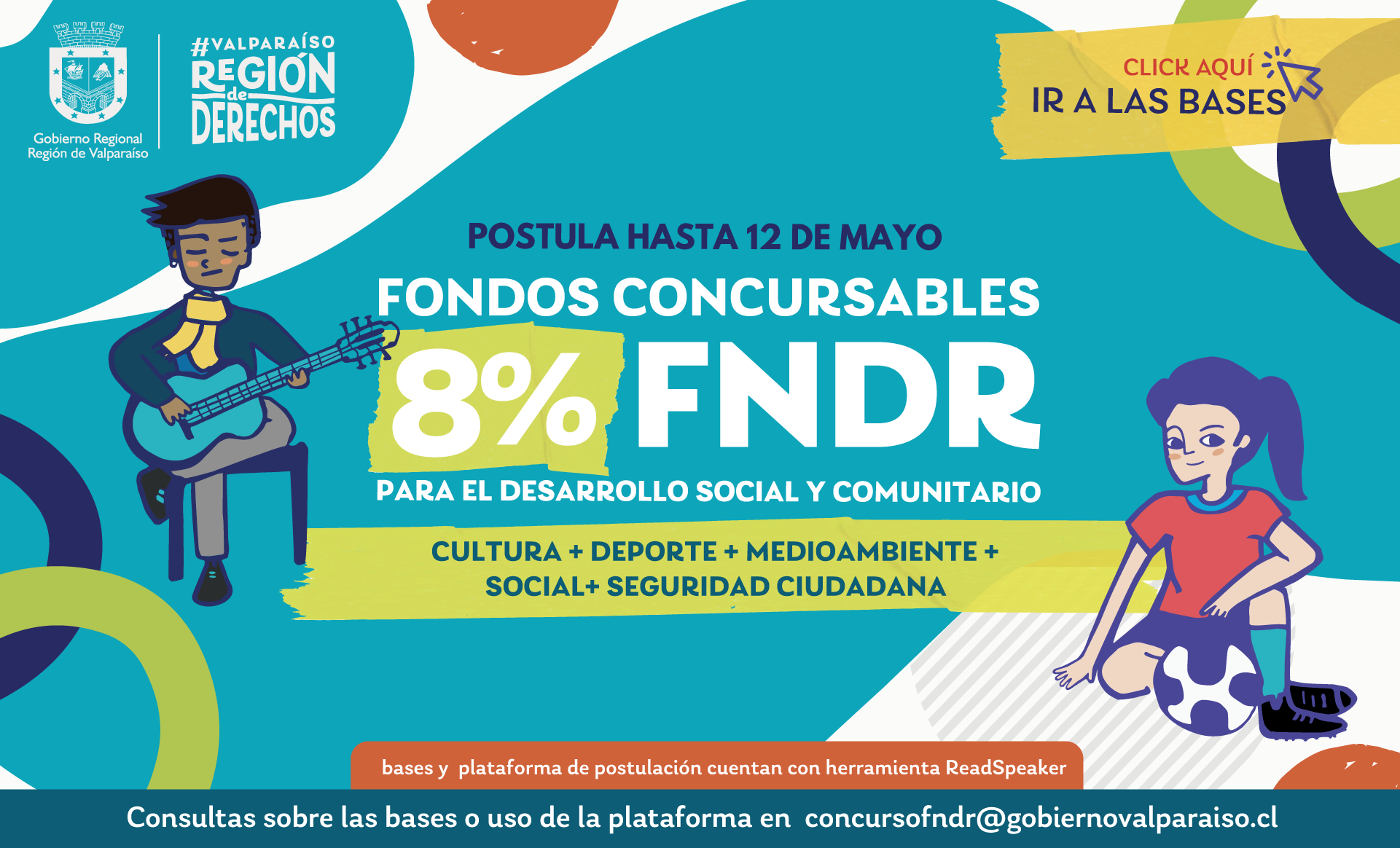 Iniciaron postulaciones para clubes deportivos que participarán en concurso fondos 8% Gobierno Regional.