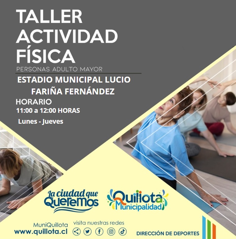 Con taller de actividad física para adultos mayores aumenta oferta deportiva gratuita en Estadio Lucio Fariña.