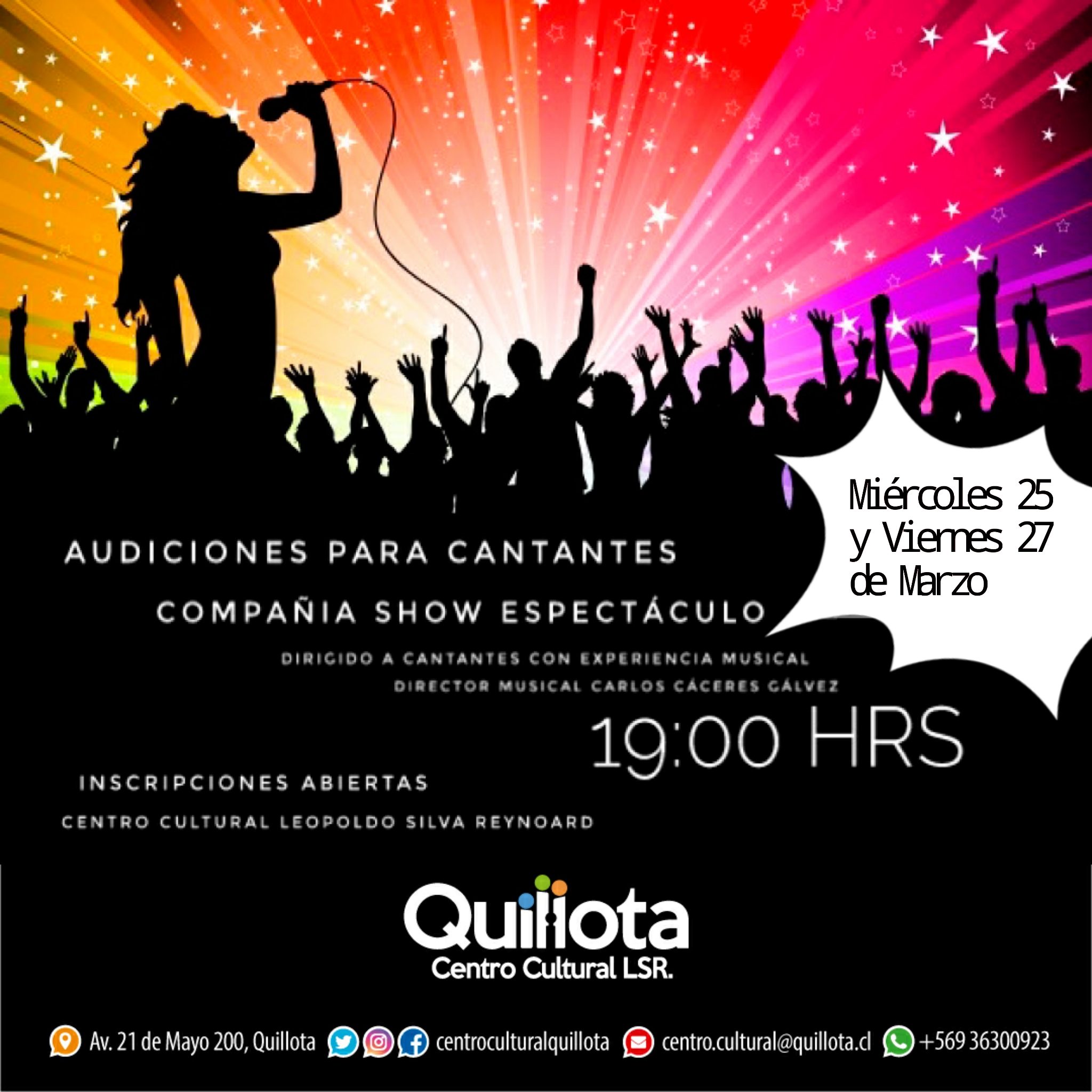 Inscripciones abiertas para postular a Compañía de Show Espectáculo