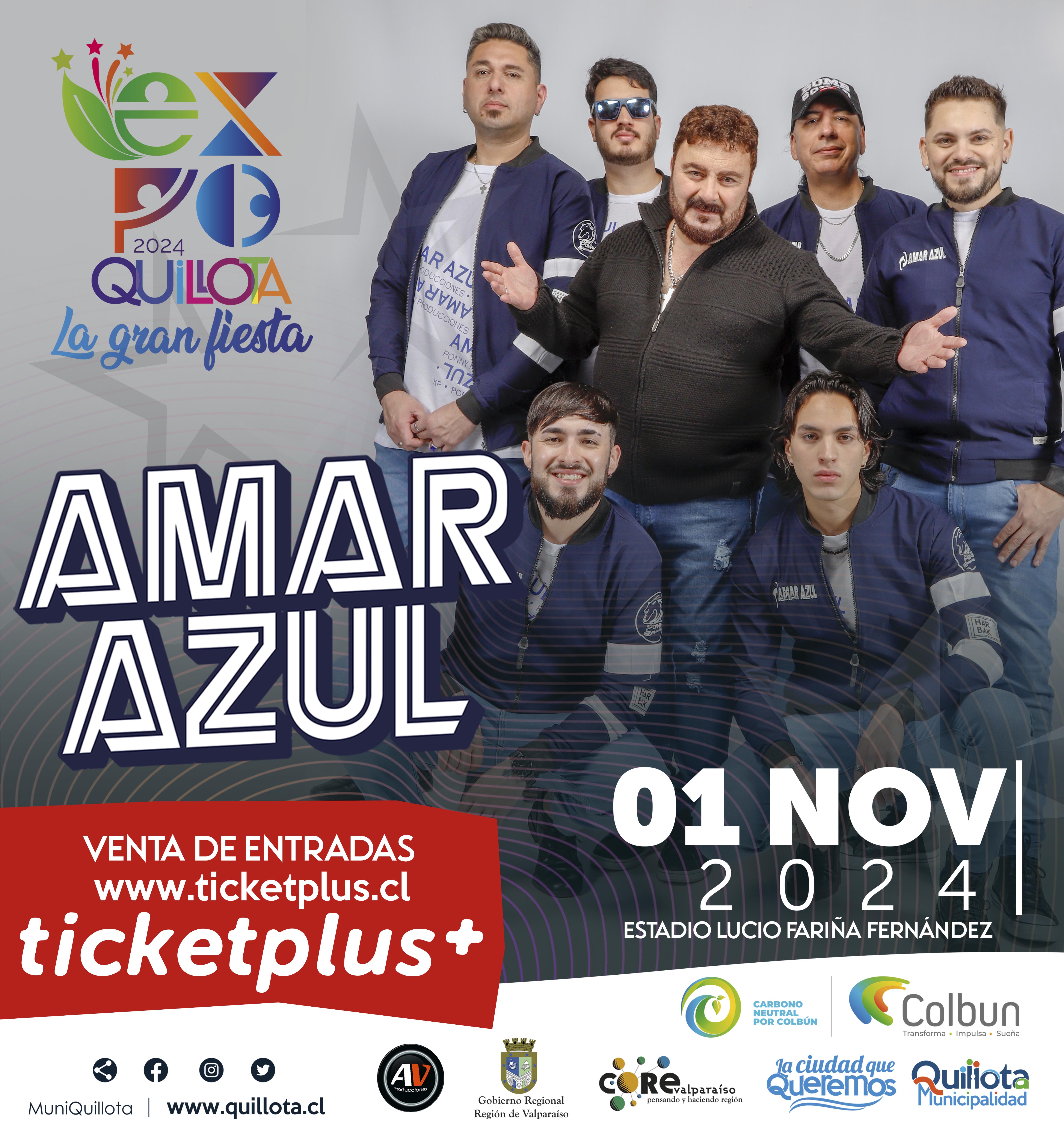 Amar Azul encenderá la fiesta en Expo Quillota 2024