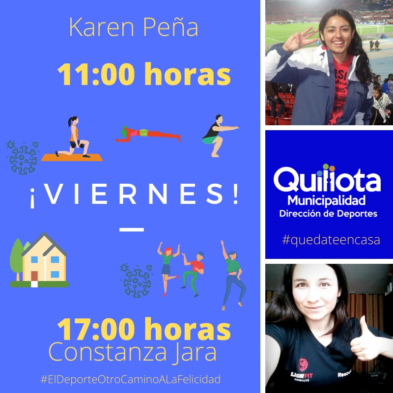 Dirección de Deportes de la Municipalidad de Quillota potencia actividades virtuales.