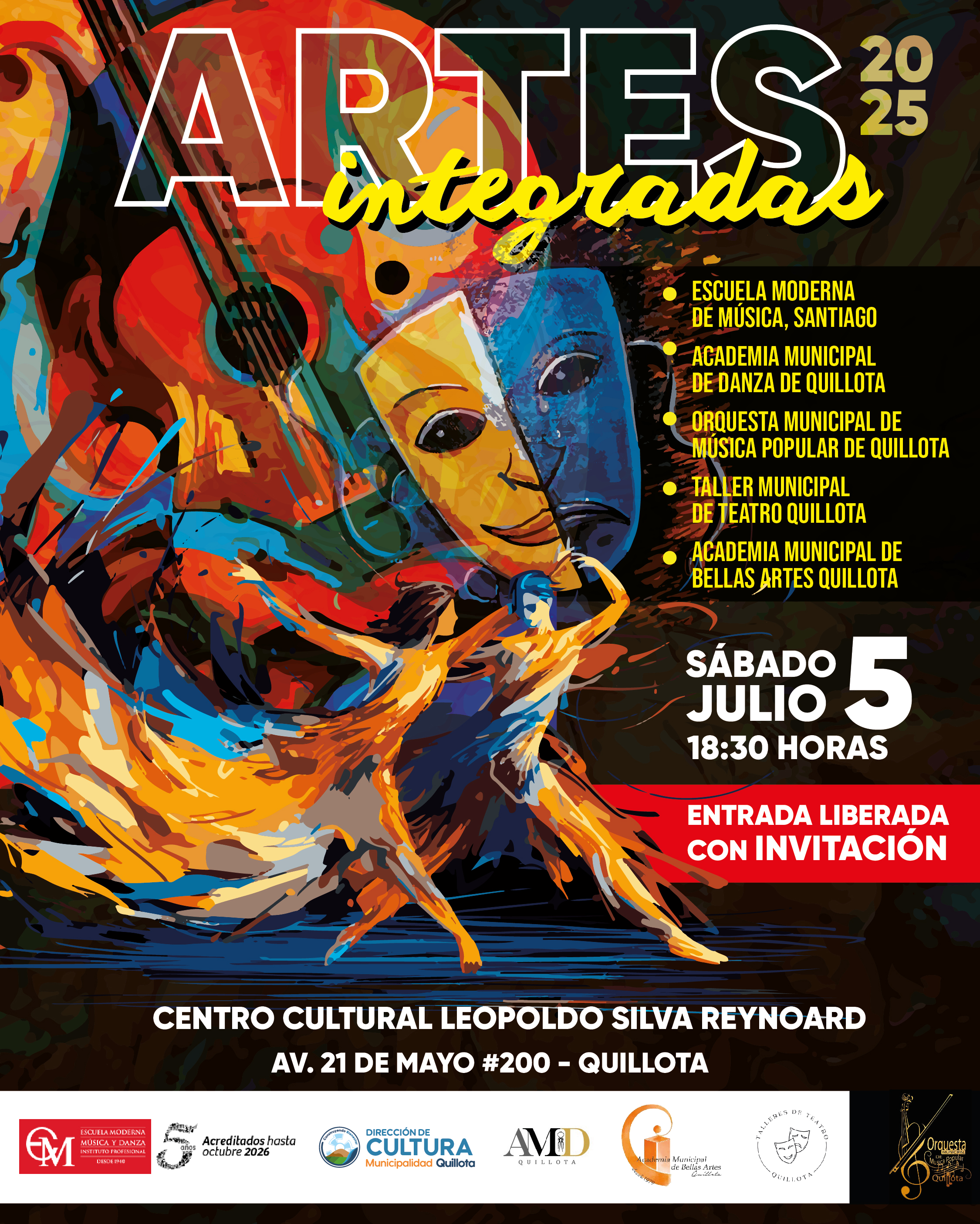 ¡Ven a una nueva versión de Artes Integradas!
