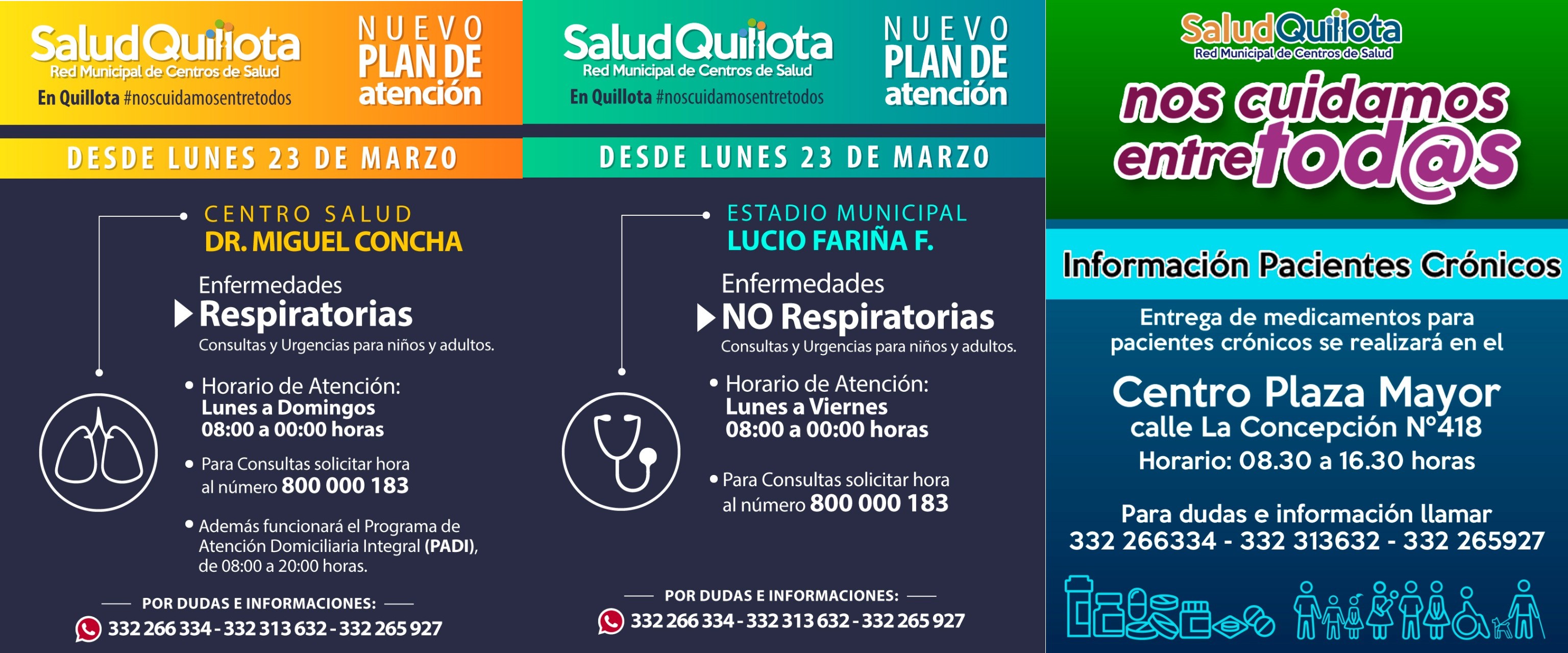 Implementan plan especial de SaludQuillota para atender pacientes que consulten por molestias respiratorias