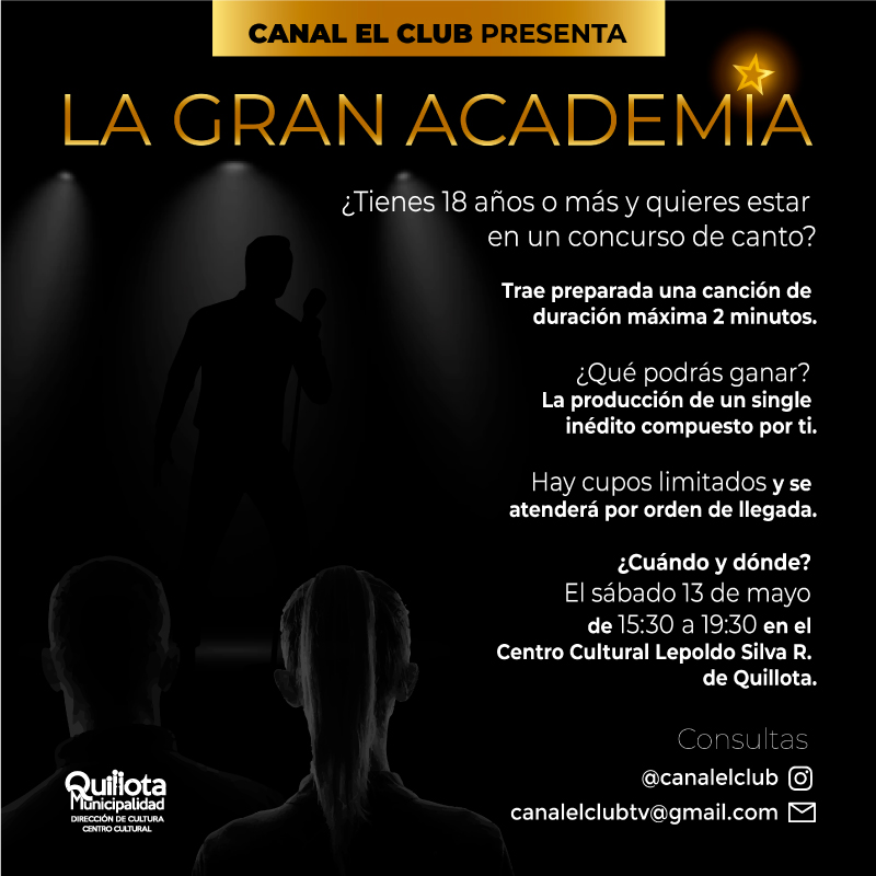 Web show realizará casting masivo para cantantes en el Centro Cultural