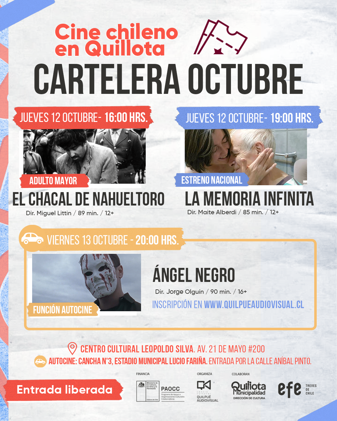 “La Memoria Infinita” será exhibida gratuitamente en el Centro Cultural