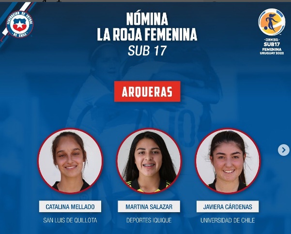 Quillotana Catalina Mellado disputará el Torneo Sudamericano de Fútbol Femenino sub 17 en Uruguay.