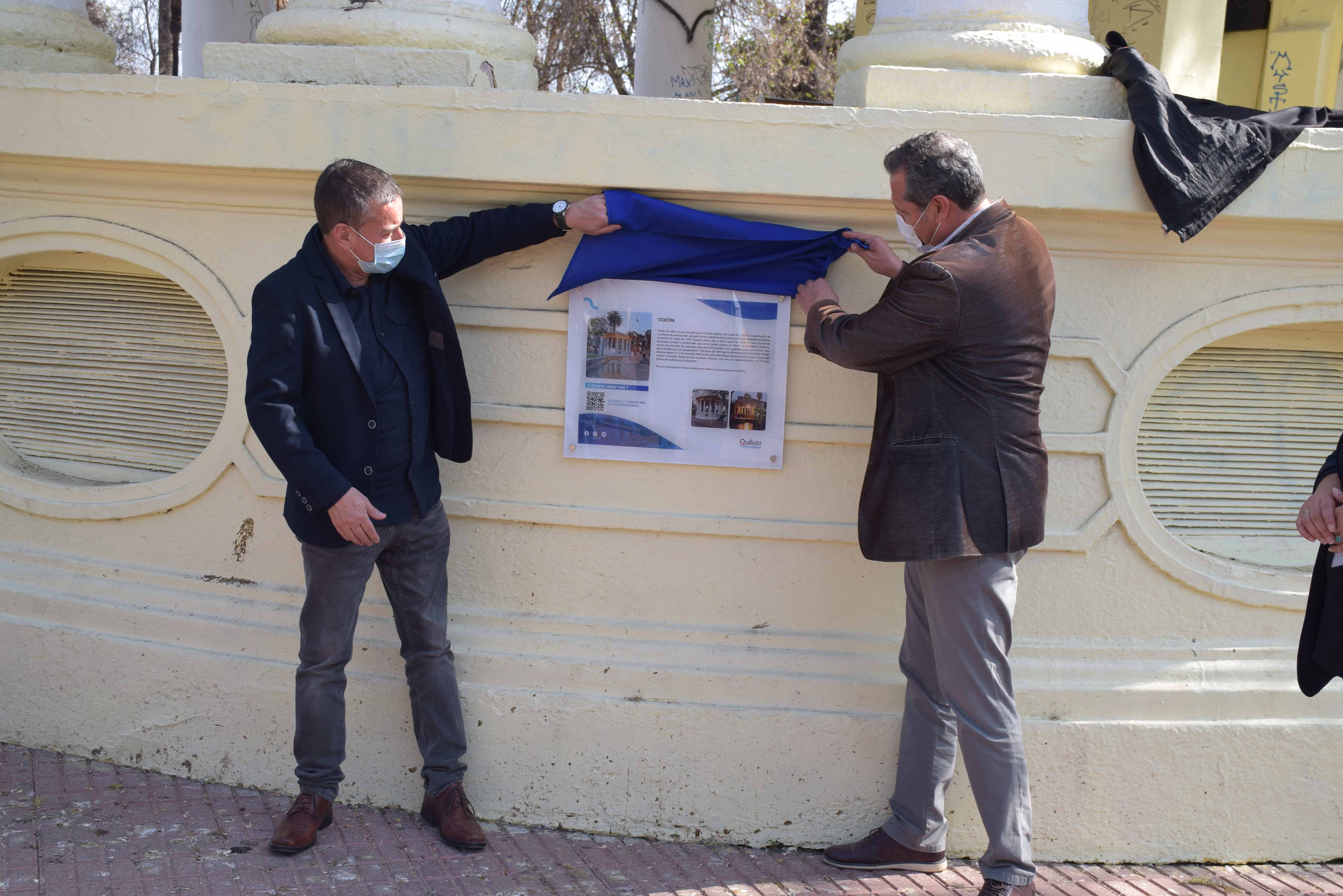 Inauguran proyecto de placas patrimoniales en Quillota