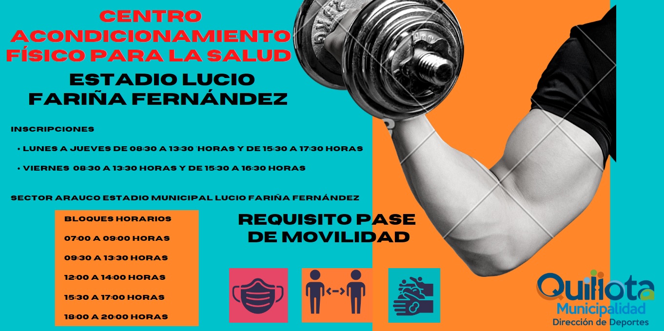 Aumentaron cupos para Centro de Acondicionamiento Físico para la Salud en Estadio Lucio Fariña Fernández.
