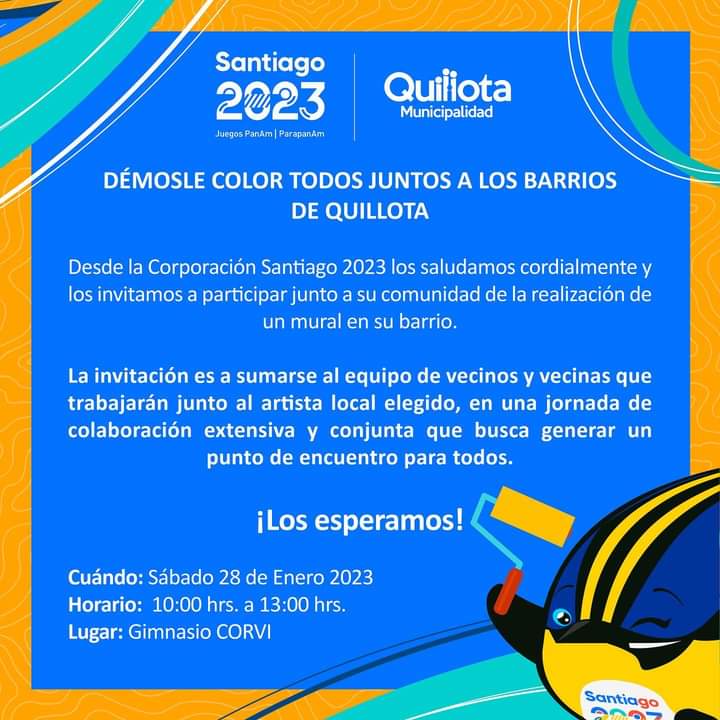 El sábado se vivirá una fiesta deportiva recreativa en frontis Gimnasio Municipal Alcalde Pablo Gac Espinoza.