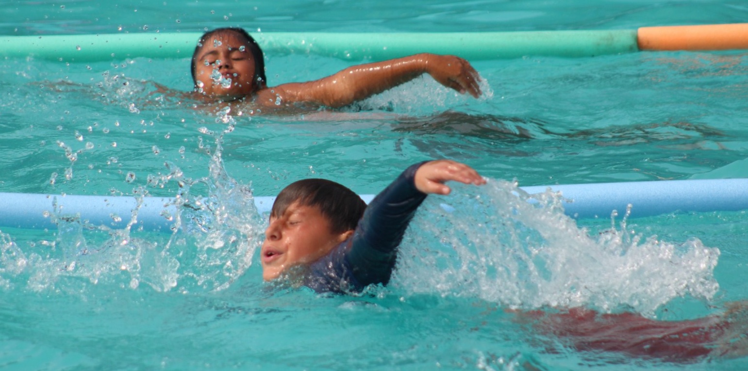 En la Piscina Municipal de Quillota se terminó el tercero de los cursos de natación temporada 2023.