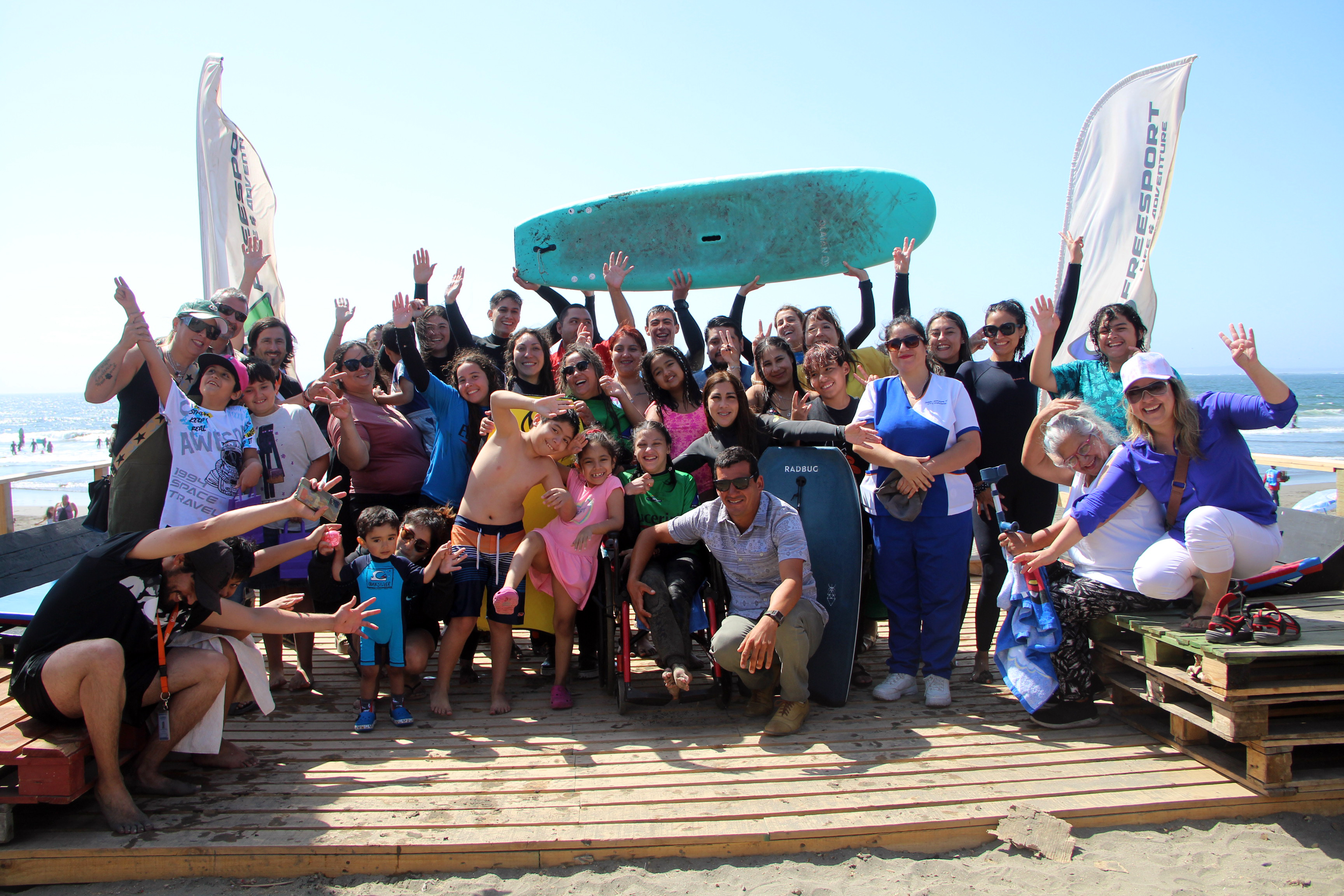 Municipalidad de Quillota da inició a la 4ta versión del Taller de Surf Inclusivo en Concón
