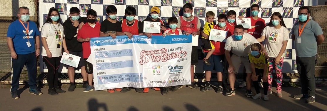 Equipo Aconcagua Sur ganó segunda etapa de Torneo Baby Fútbol de Los Barrios 2021.