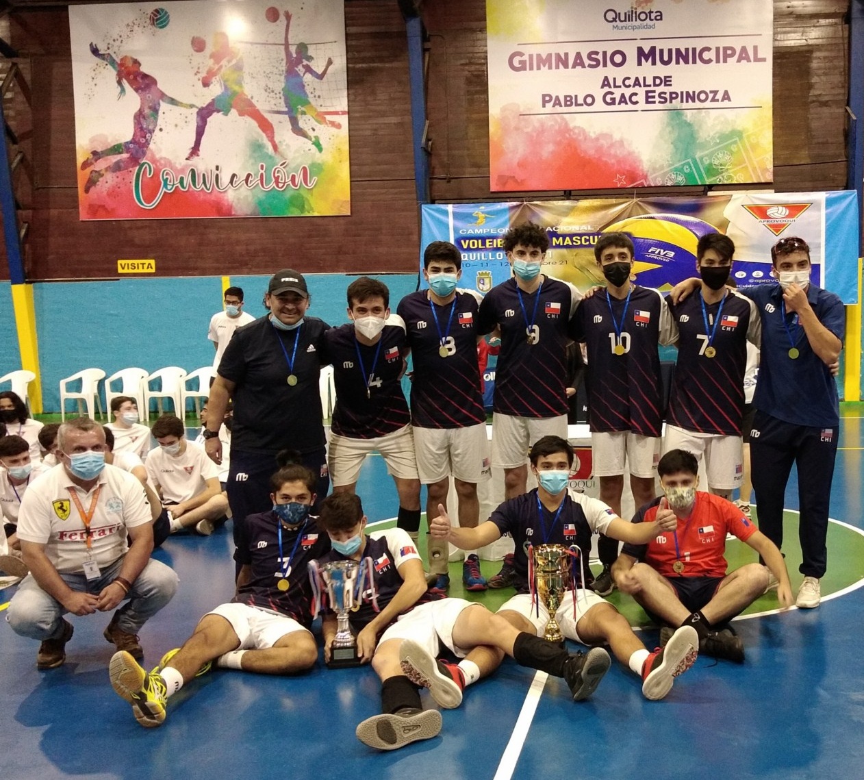 Instituto Abdón Cifuentes obtuvo el título en Torneo Nacional Masculino U21 de Voleibol.