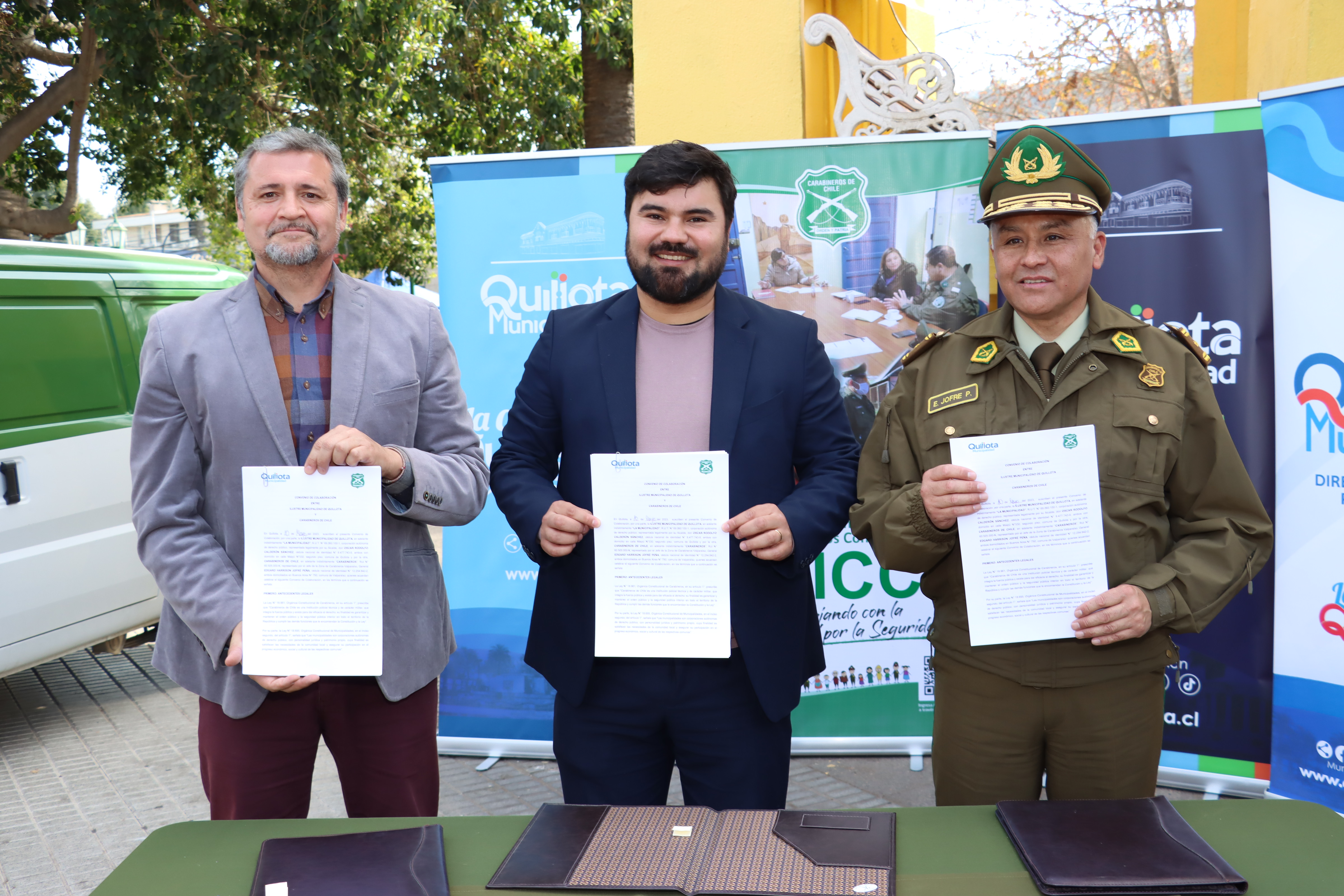 Municipalidad de Quillota y Carabineros firmaron convenio de Patrullajes Mixtos