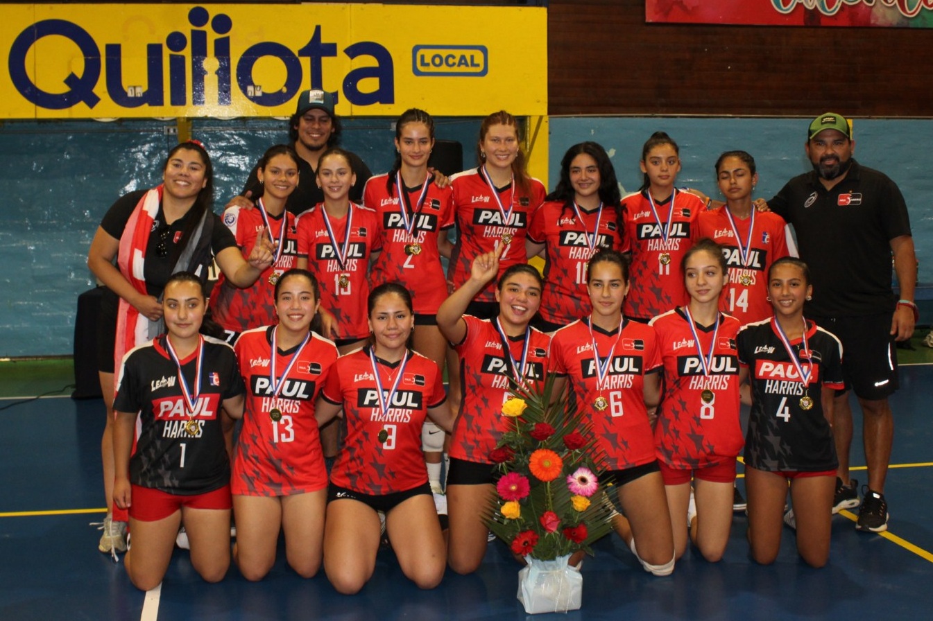 Club Paul Harris de Quillota ganó etapa clasificatoria en Liga Nacional de Menores de Voleibol damas sub 17.