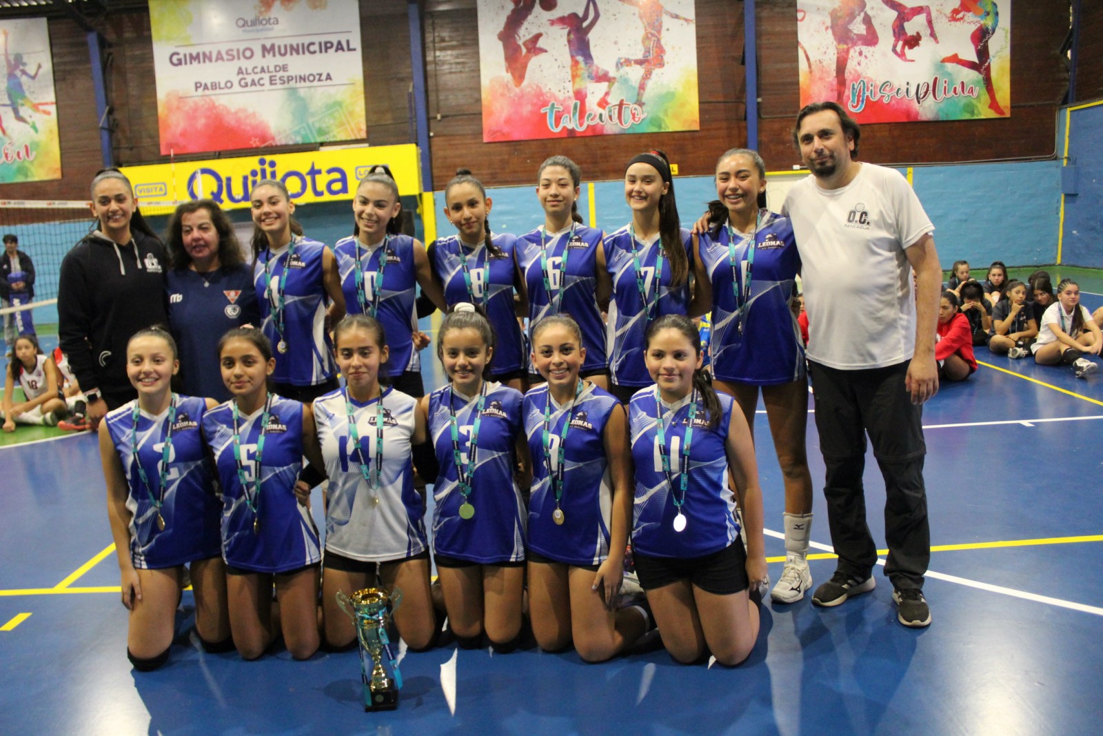 Club OC Rancagua obtuvo el título Torneo Clasificatorio Liga Nacional de Menores de Voleibol damas sub 13.