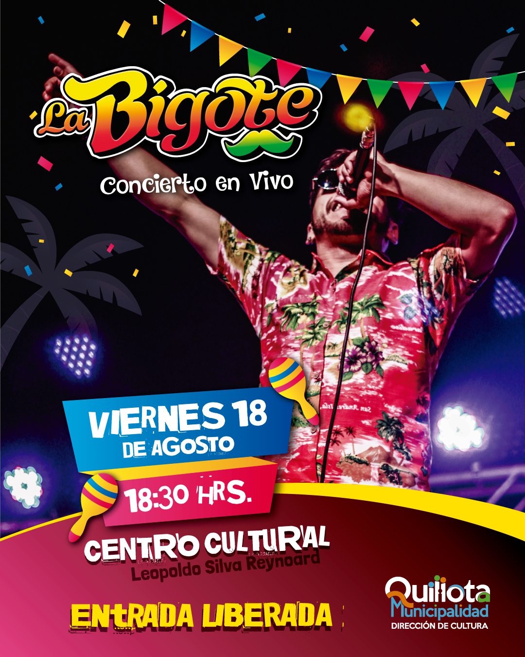 “La Bigote” realizará concierto gratuito en el Centro Cultural