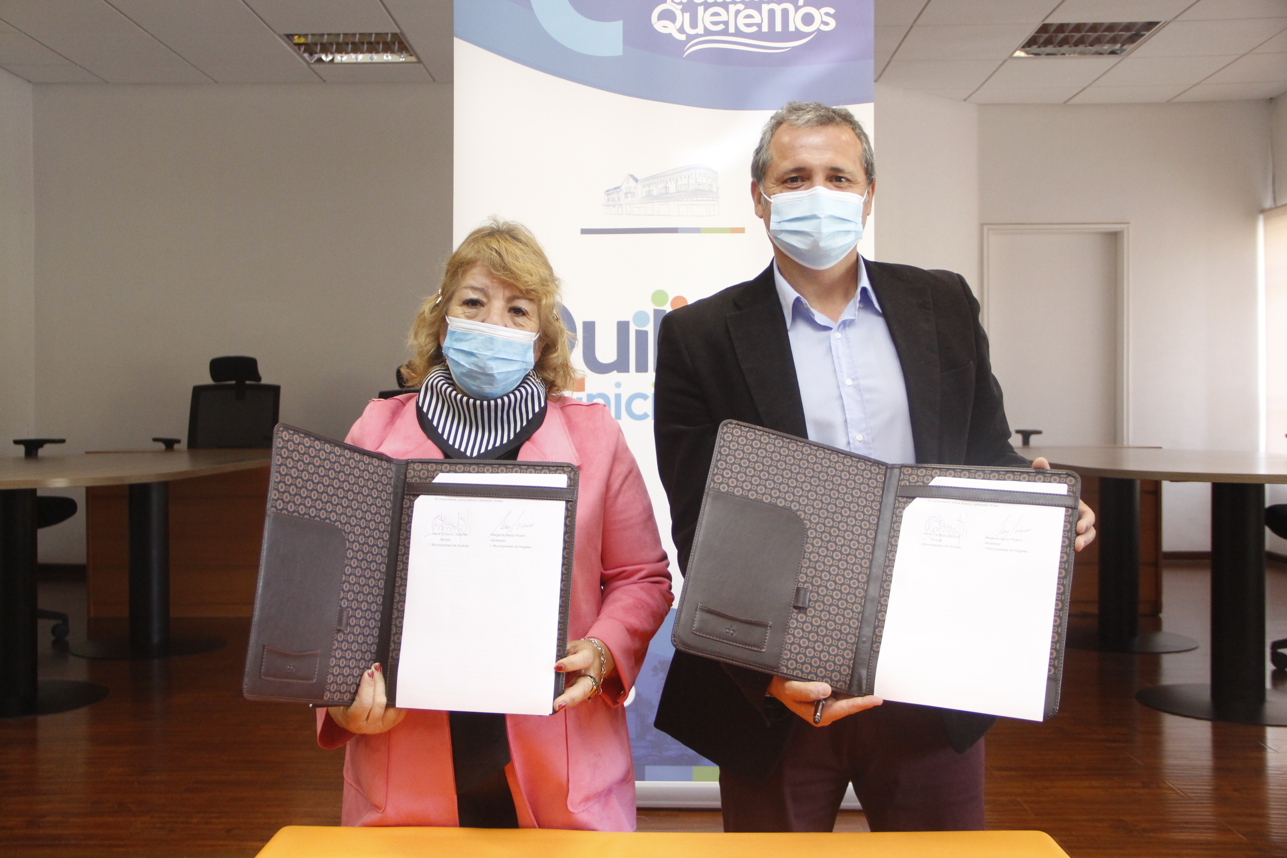 Municipalidades de Quillota y Nogales firmaron convenio de colaboración en el área de la salud