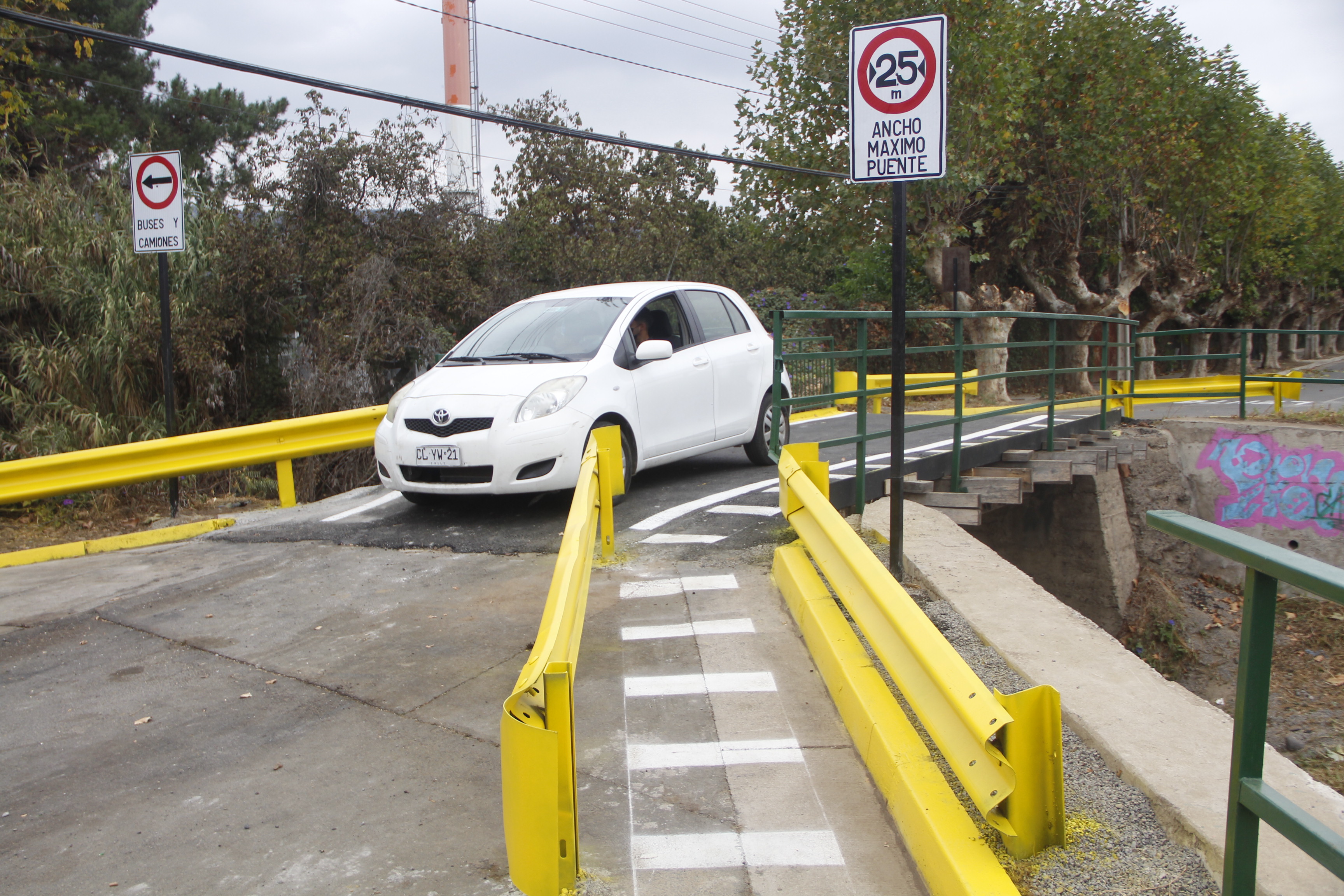 Municipalidad de Quillota mejoró con recursos propios el antiguo puente Dueñas de San Pedro