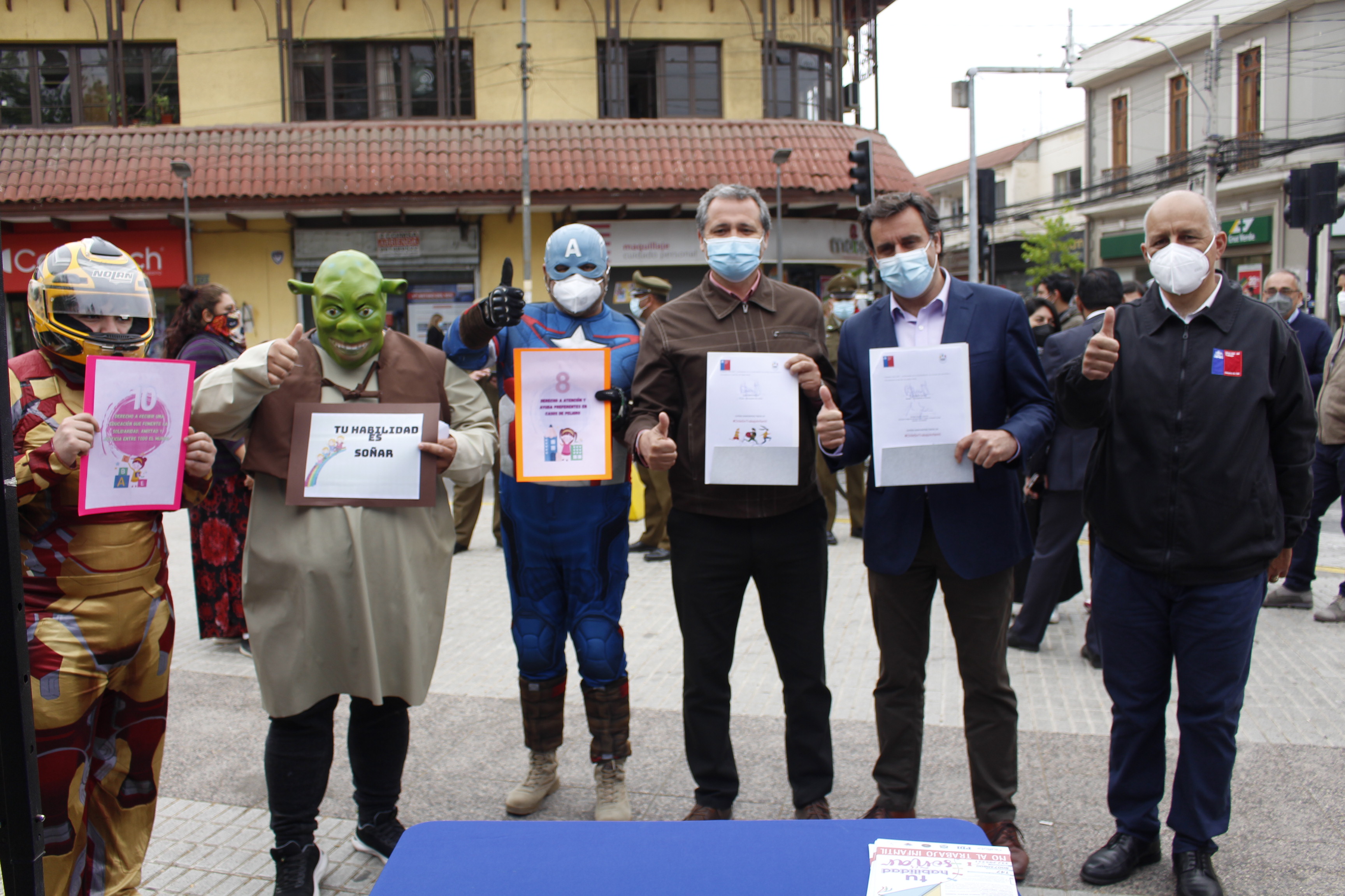 No al trabajo infantil: Lanzan campaña preventiva en el barrio comercial de Quillota