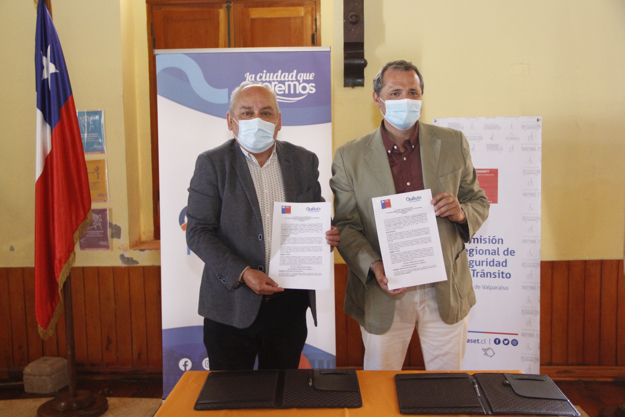 Quillota firma convenio para conformar primera Comisión de Tránsito a nivel nacional