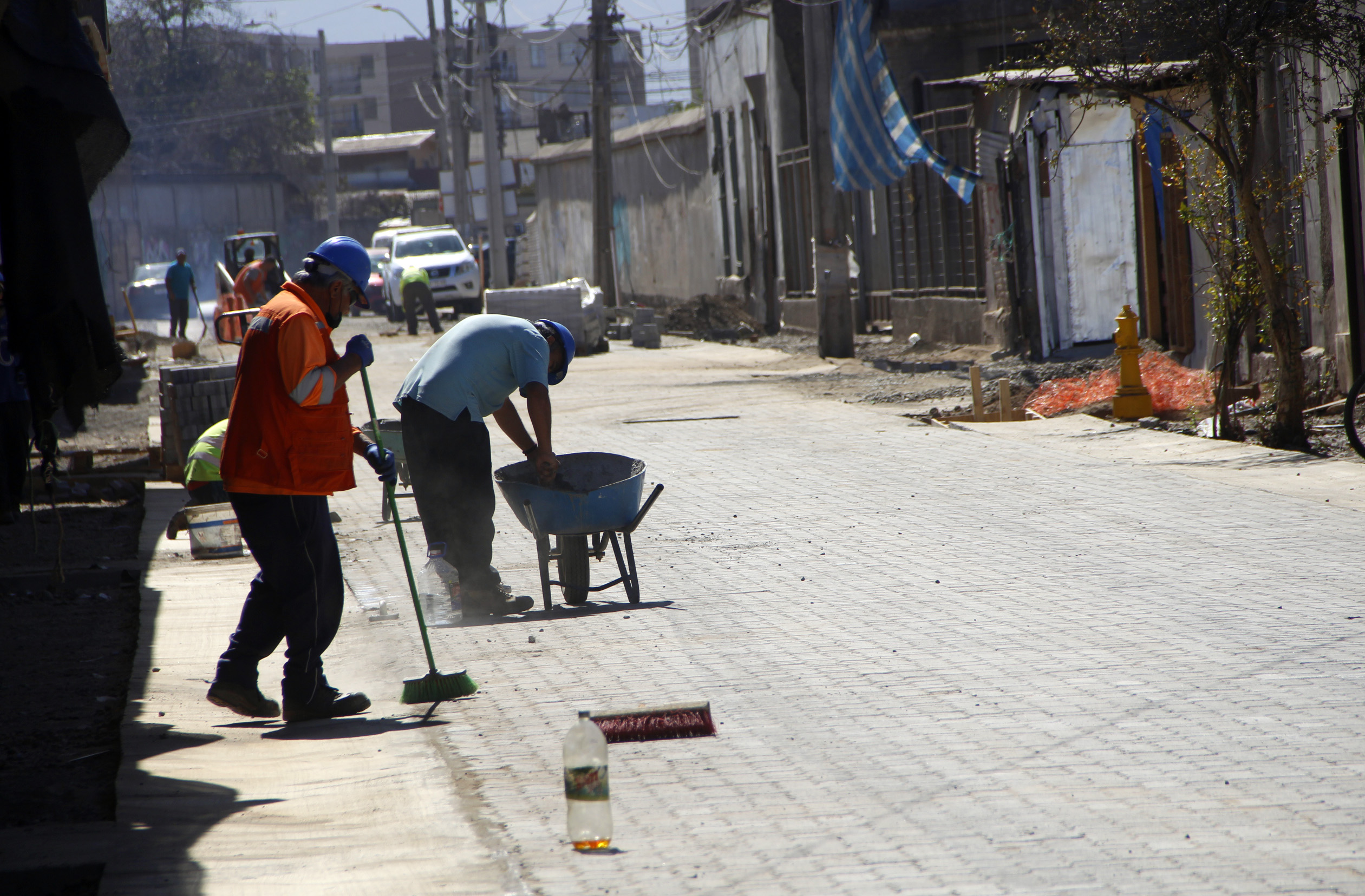 Pavimentación de calle Sargento Aldea presenta un 80 por ciento de avance