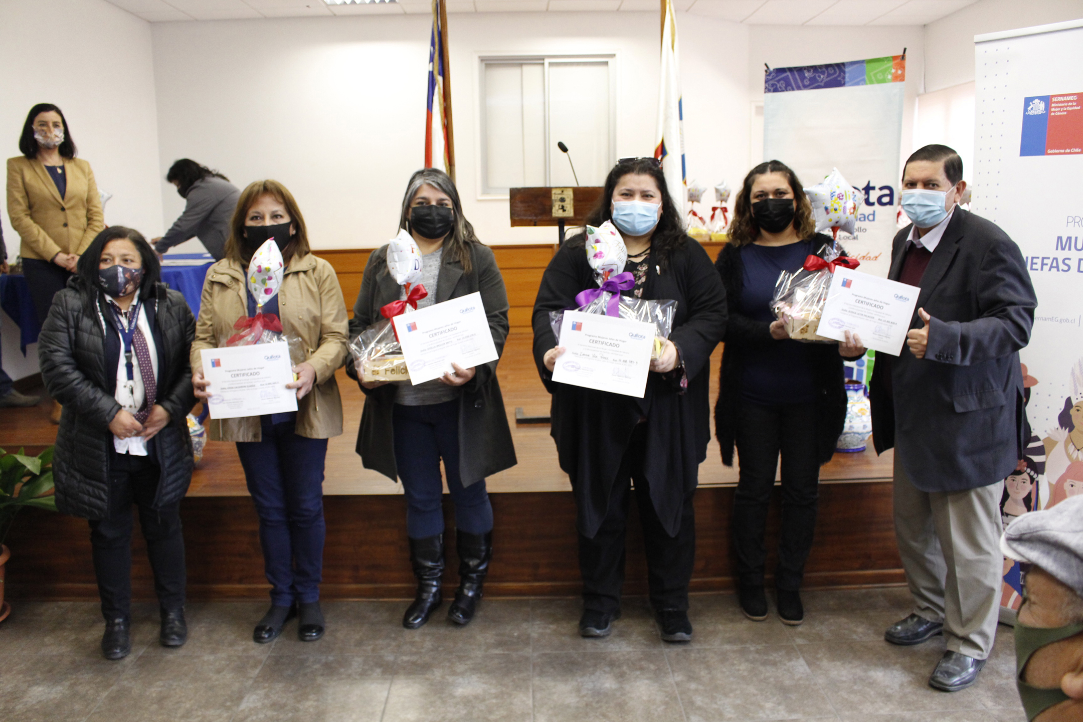 Municipalidad de Quillota celebró ceremonia de egreso del Programa Mujeres Jefas de Hogar