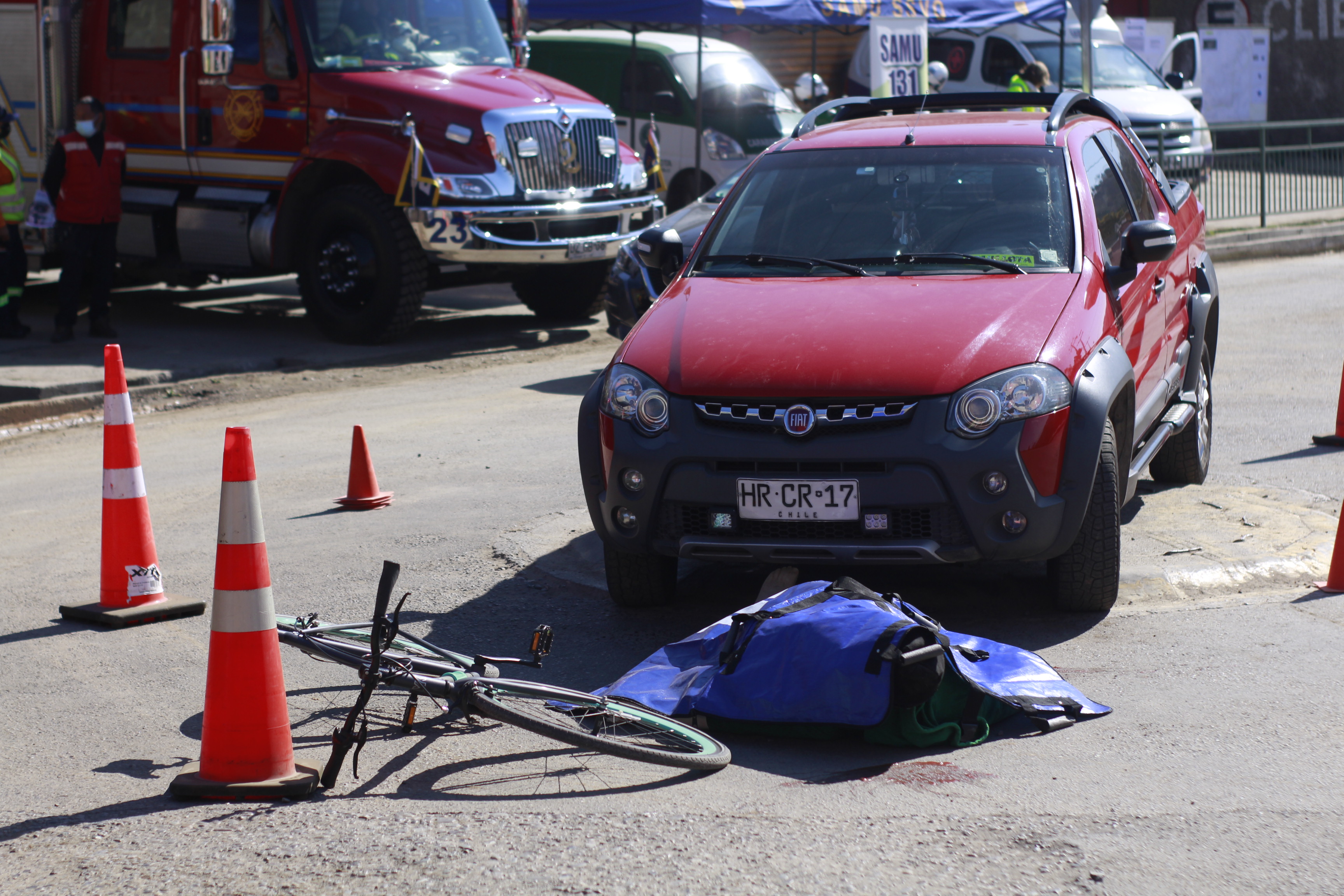 Impacto generó simulacro de muerte por accidente de tránsito realizado en lanzamiento de campaña preventiva