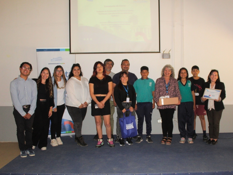 Proyecto de prevención de violencia escolar cerró el año con reconocimientos a cinco colegios