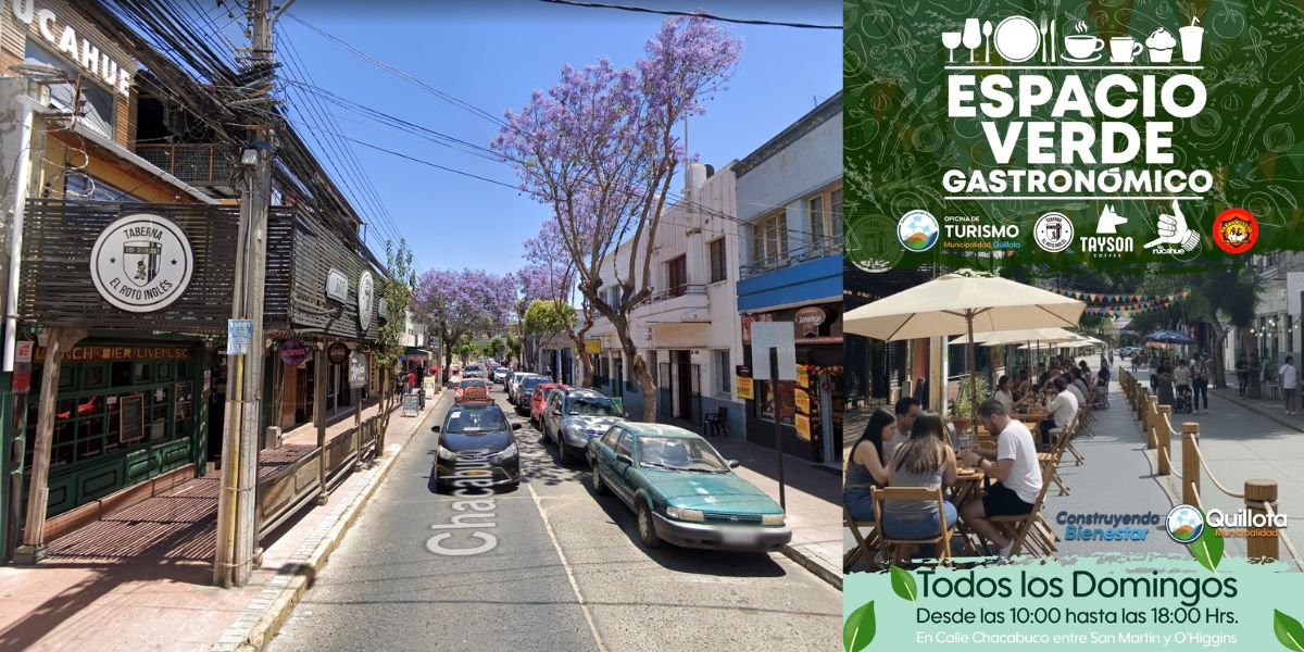 Espacio Verde Gastronómico funcionará los domingos en calle Chacabuco