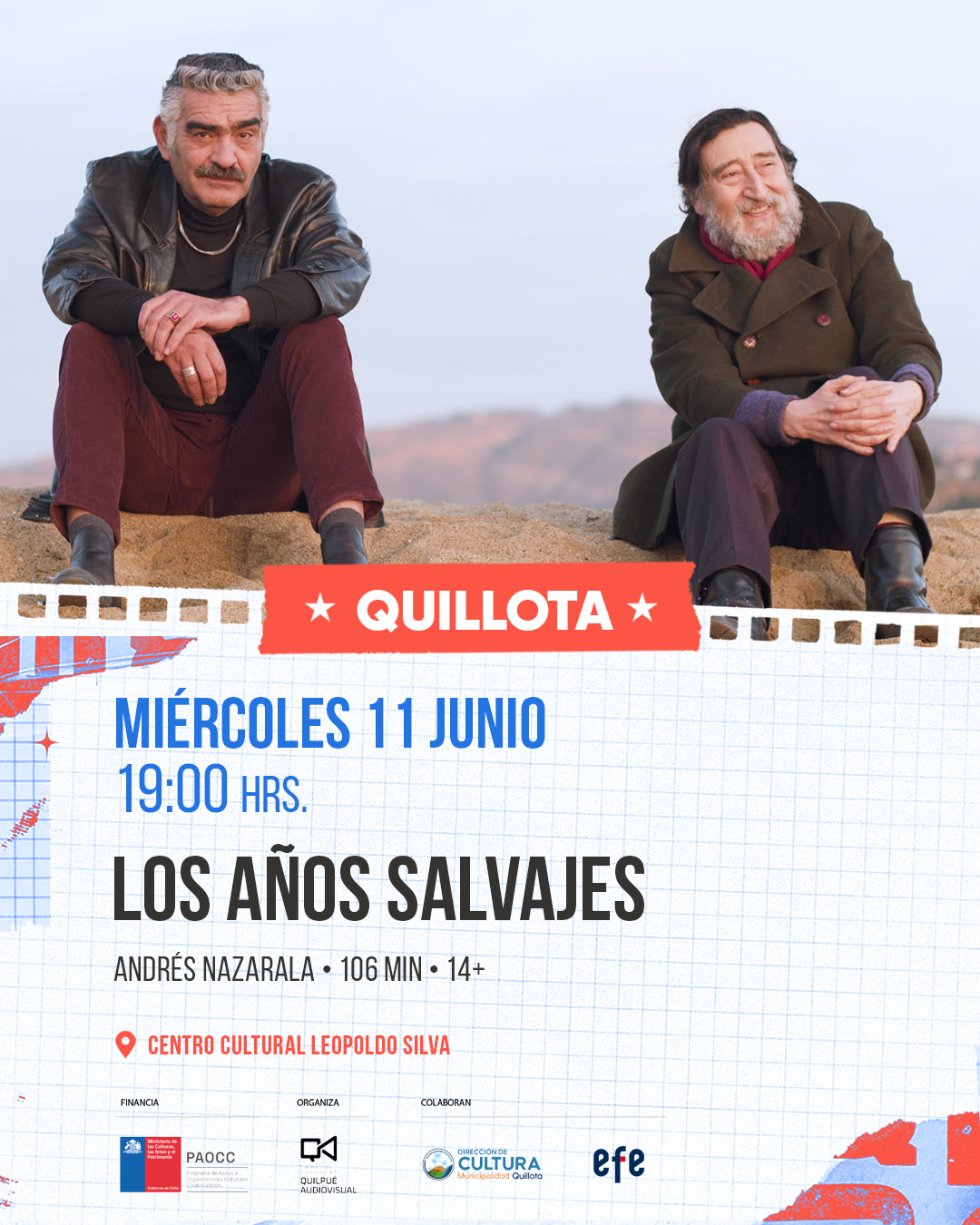 “Los años salvajes” la película que entrelaza la bohemia porteña con el rocanrol se proyectará gratis en Quillota
