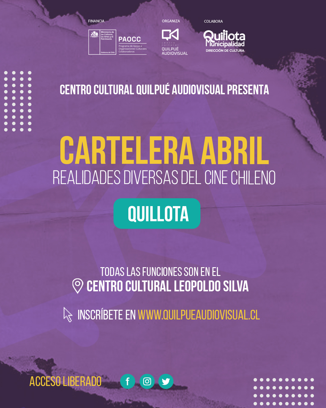 Ciclo de cine chileno llega al Centro Cultural