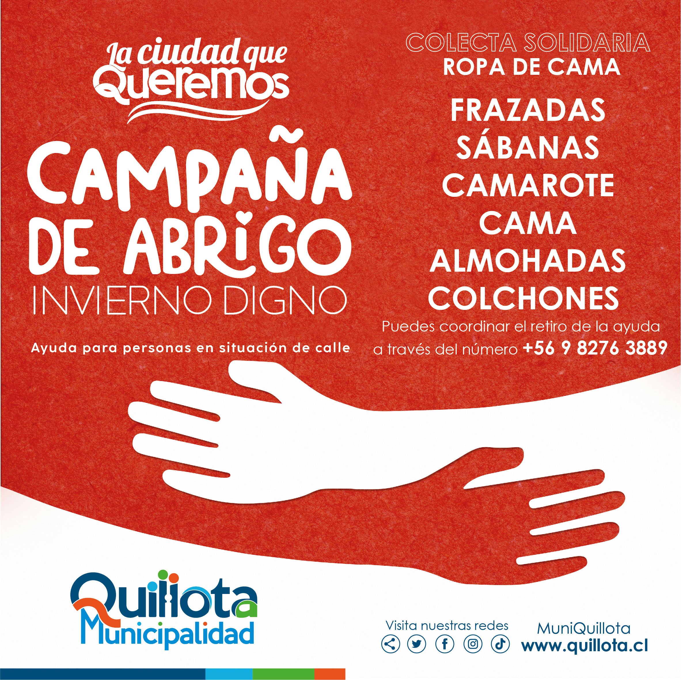 Quillota: Campaña solidaria busca reunir implementos para albergue de invierno
