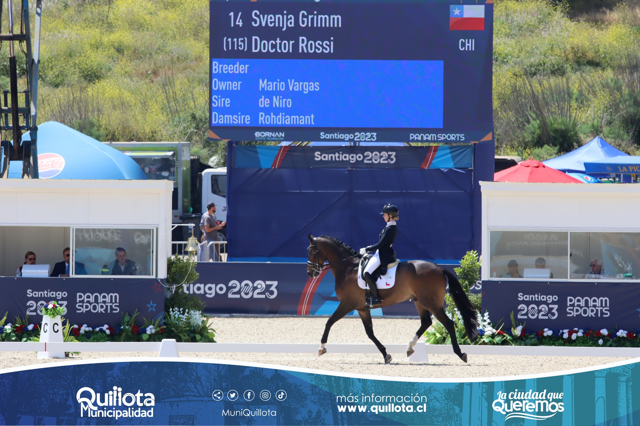 En Quillota el binomio de Svenja Grimm y Doctor Rossi lograron clasificar para Juegos Olímpicos París 2024.
