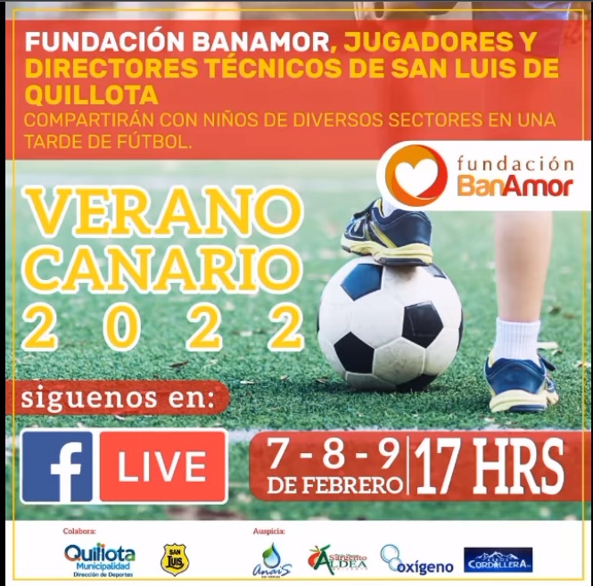 Dirección de Deportes de Quillota colaborará en el Evento “Verano Canario” de Fundación BANAMOR.