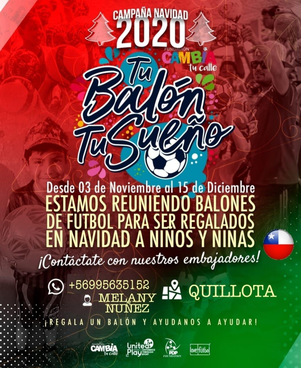 En víspera de Navidad, invitan a donar balones de fútbol para campaña de la Fundación Cambia tu Calle