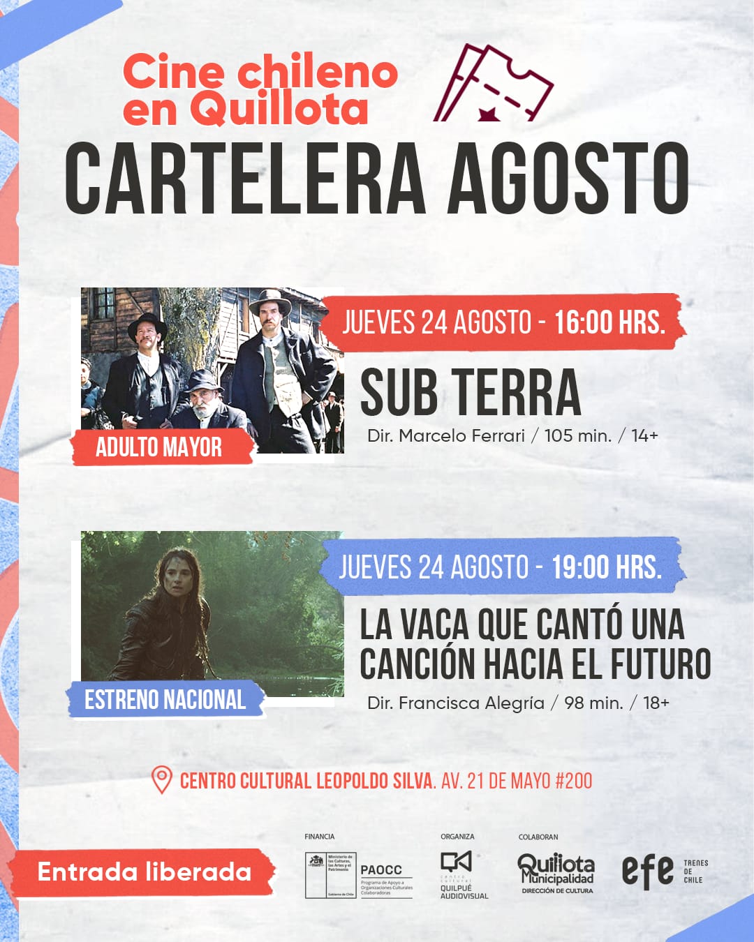 Película protagonizada por Leonor Varela y Alfredo Castro tendrá su estreno nacional en el Centro Cultural
