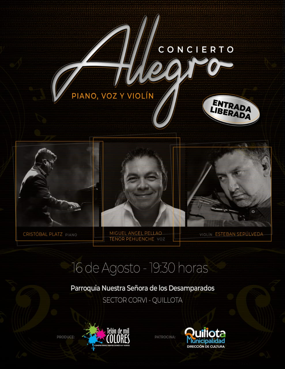 Telón de Mil Colores celebra siete años de existencia junto a tres grandes artistas nacionales