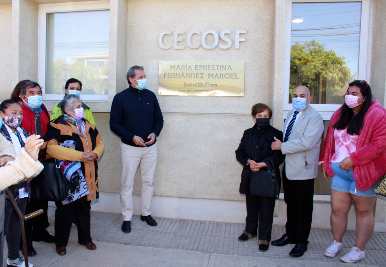 Tras solicitud de la comunidad Cecosf de SaludQuillota ahora se llama “María Ernestina Fernández Marciel” en homenaje a recordada dirigente social