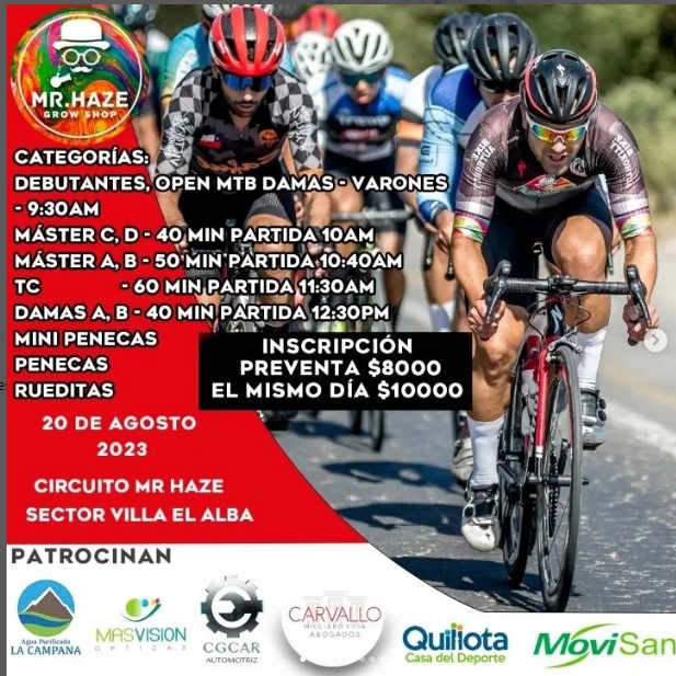 Quillota recibirá importante competencia de ciclismo contrarreloj con los mejores exponentes de la región.