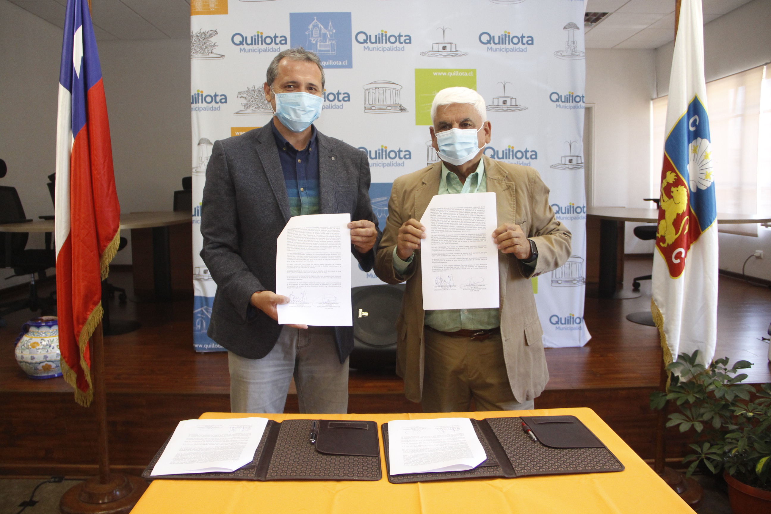 Municipalidades de Quillota y Rinconada de Los Andes firmaron acuerdo de cooperación