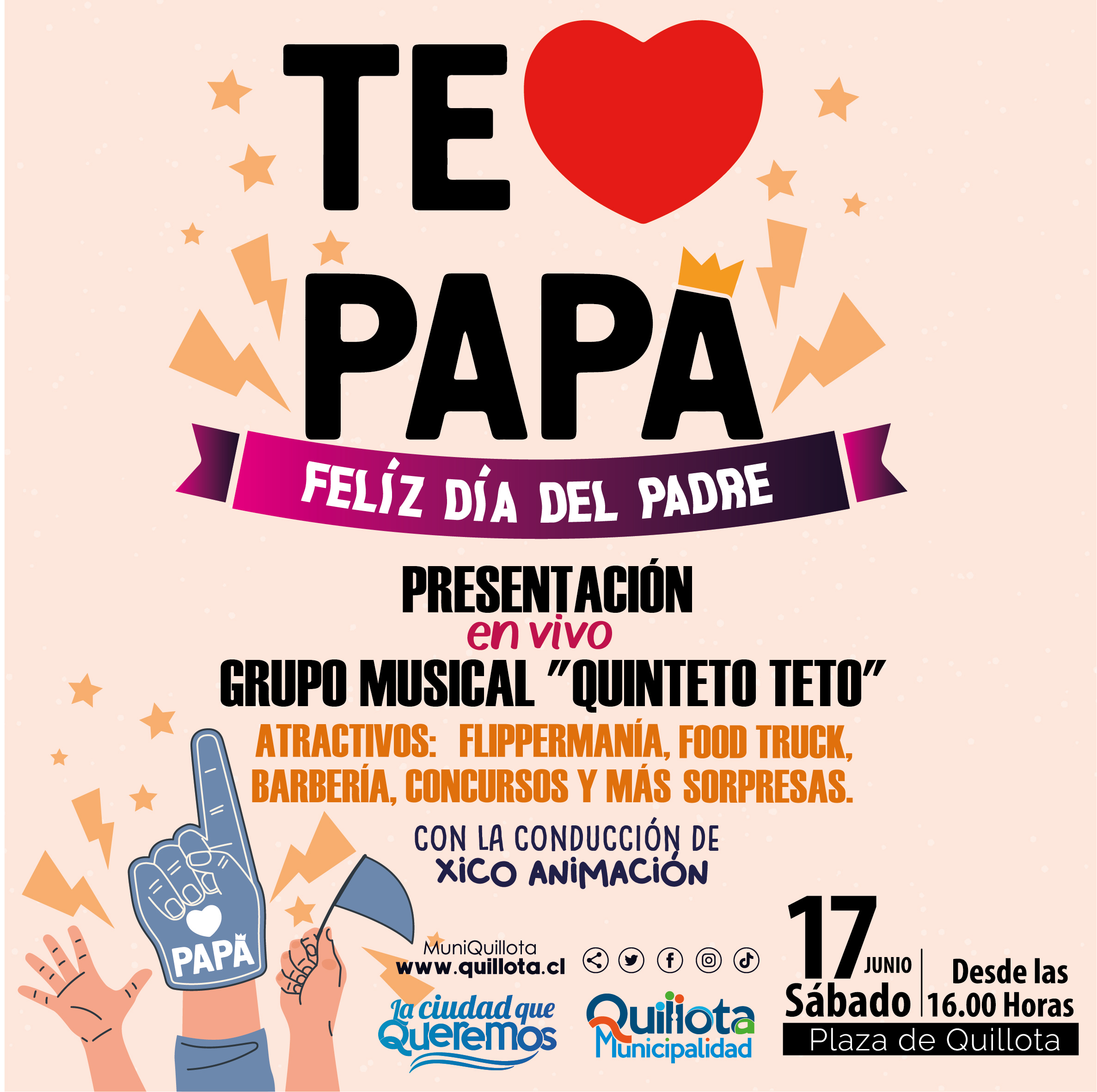 Quillota celebrará el Día del Padre con diversas sorpresas en la Plaza